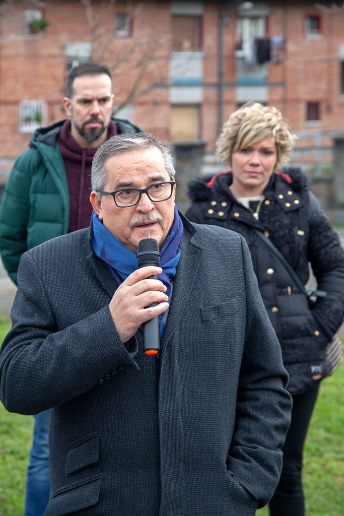 Homenaje a Lorenzo Gallardo, minero y sindicalista de CCOO fallecido durante las movilizaciones mineras de 1998. Ujo. Asturias 2018