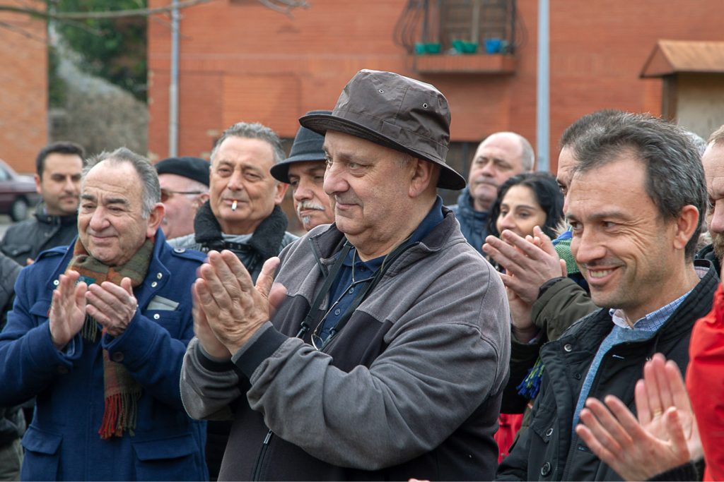 Homenaje a Lorenzo Gallardo, minero y sindicalista de CCOO fallecido durante las movilizaciones mineras de 1998. Ujo. Asturias 2018