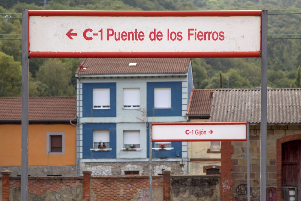 Estación de tren de Ablaña. Mieres. Asturias 2018