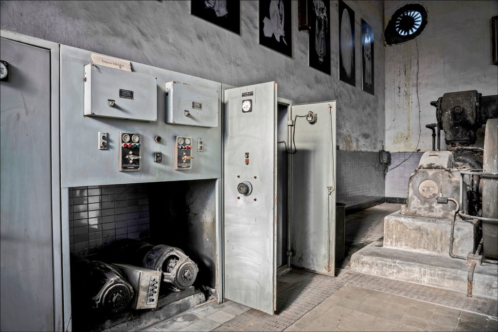 Sala de máquinas del Pozo Julia. Fabero. León 2020.