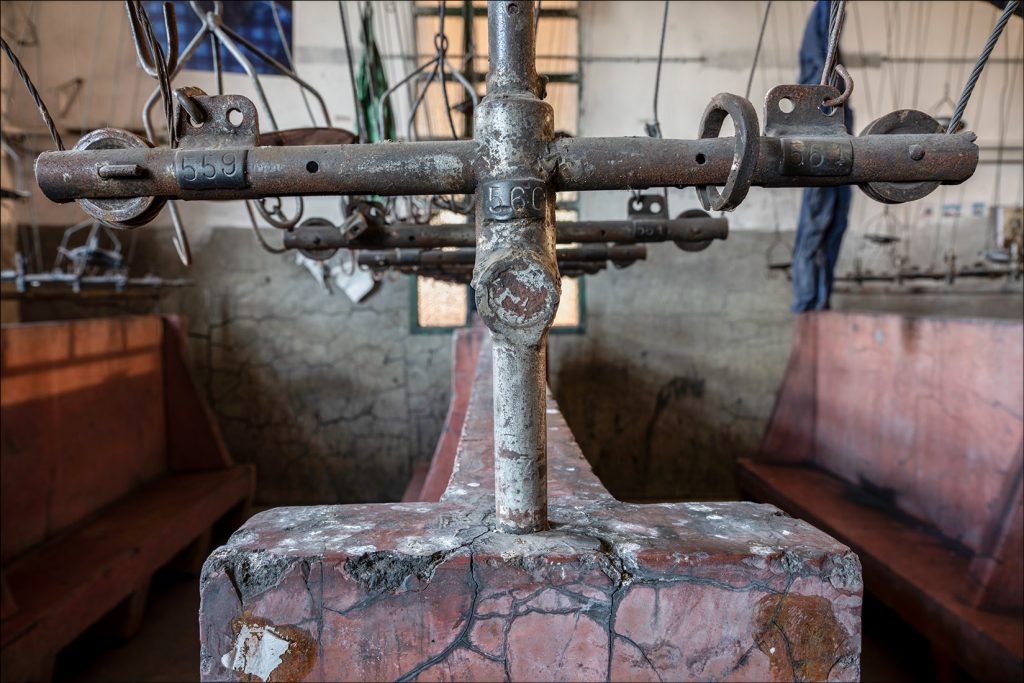 Antigua casa de aseos del Pozo Julia. Fabero. León 2020.