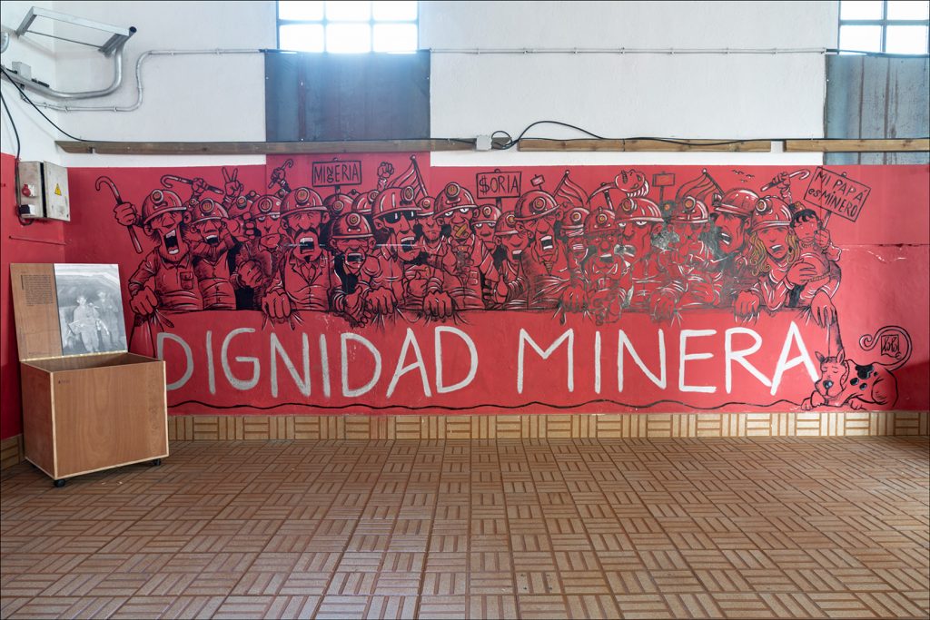 Mural minero del Pozo Julia. Fabero. León 2020.