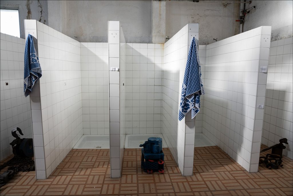 Antigua casa de aseos del Pozo Julia. Fabero. León 2020.