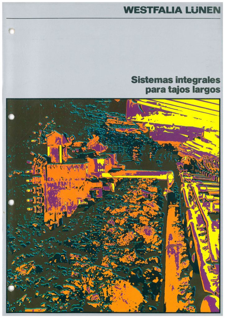 Catalogo de Sistemas integrales para tajos largos, de la empresa Westfalias Lunen. Año 1989. Caja 21. Doc 16. 24 páginas