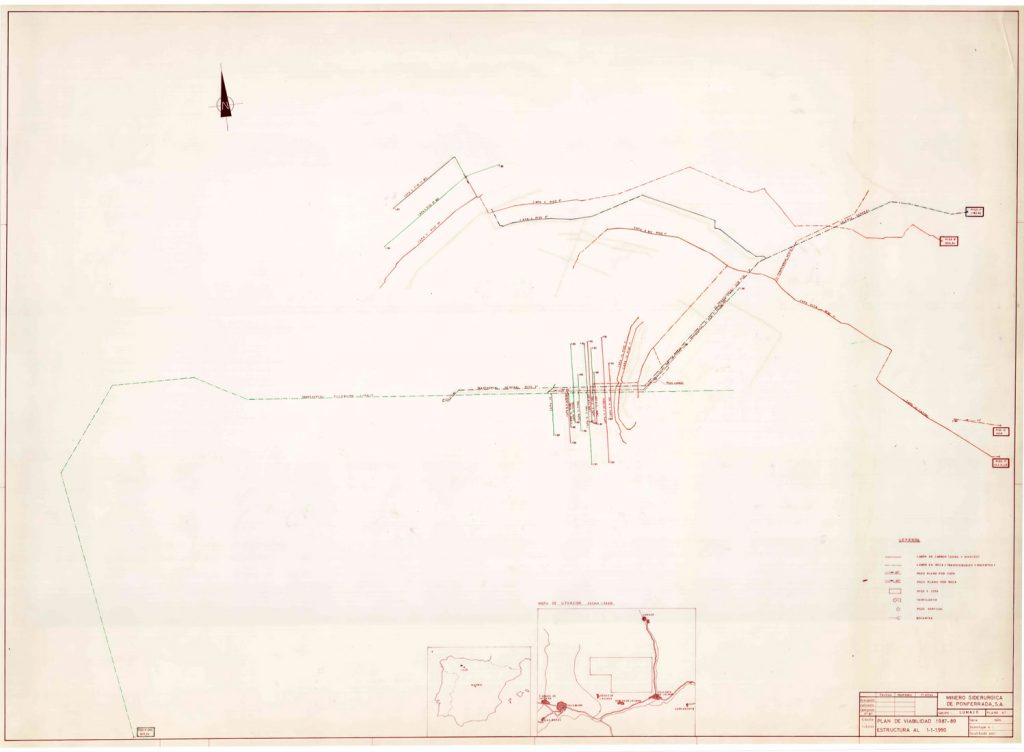 PLN 19 / TOMO 4 MSP – Grupo Lumajo. Plano de escala 1:5000. Plan de viabilidad 1987-89, estructura al 1-1-1990