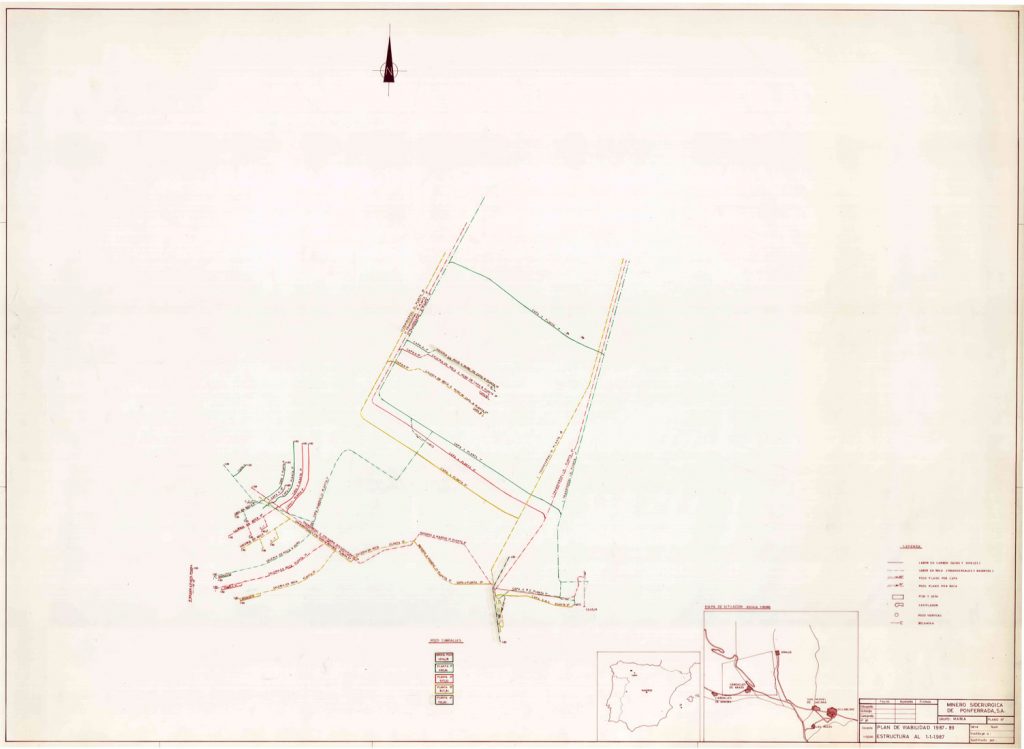 PLN 21 / TOMO 4 MSP – Grupo María. Plano de escala 1:5000. Plan de viabilidad 1987-89, estructura al 1-1-1987