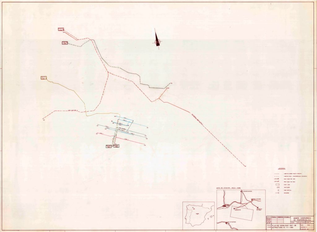 PLN 26 / TOMO 4 MSP – Grupo Carrasconte. Plano de escala 1:5000. Plan de viabilidad 1987-89. Estructura al 1-1-1990