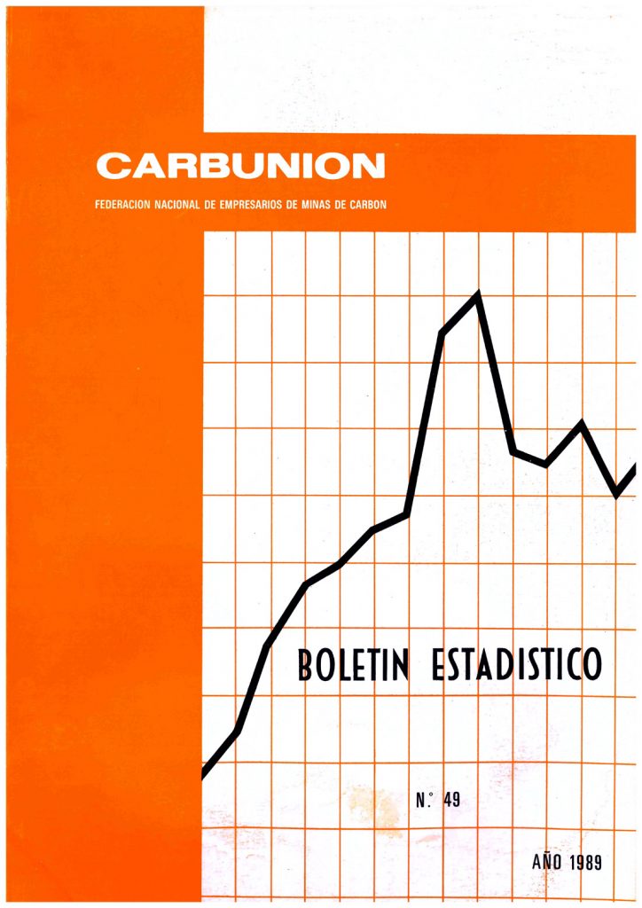Informe Carbunion. Boletín estadístico. Nº 49. Año 1989. Caja 14. Doc 5. 48 Paginas