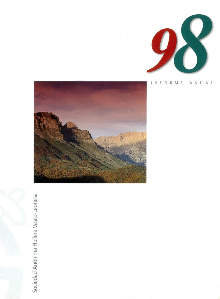 Sociedad Ánonima Hullera Vasco-Leonesa. Informe anual 1998. Caja 17. Doc 2. 75 paginas.