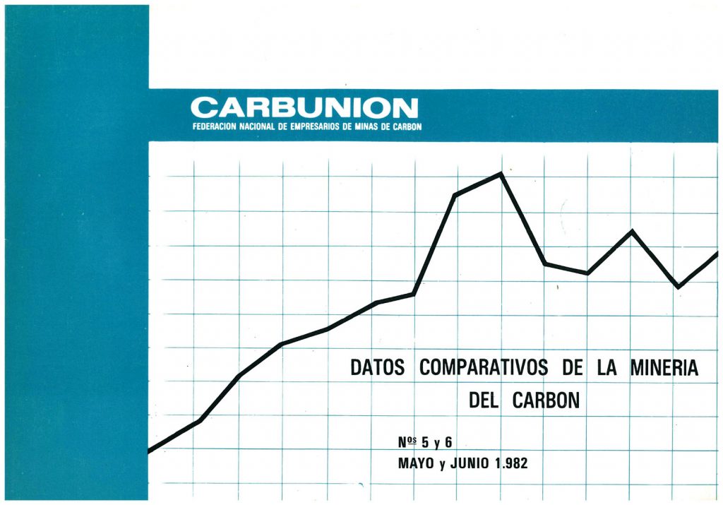Informe Carbunion. Datos comparativos de la Minería del Carbón. Nº. 5 y 6. Mayo-Junio 1982. Caja 7. Doc 33. 13 Paginas