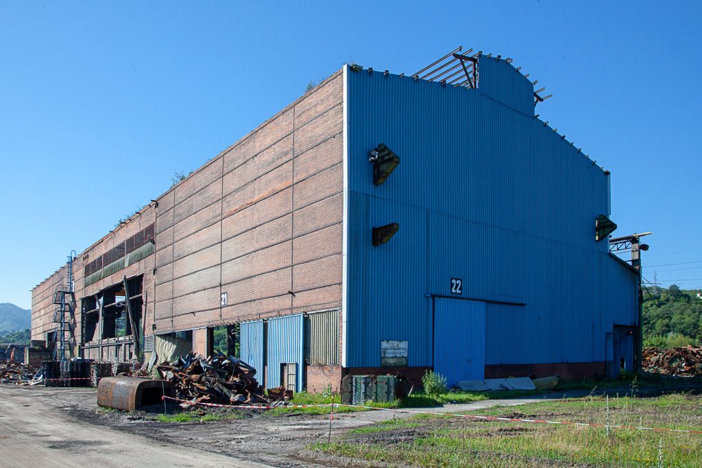 Derribo de la factoría industrial de Felguera Melt. Langreo 2020
