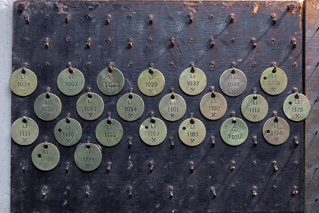 Chapas de lampisteria. Mina Livezeni. Petrosani. Rumanía 2021