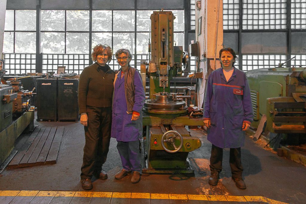 Operarias del taller mecanico. Mina Livezeni. Petrosani. Rumanía 2021