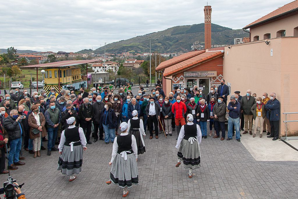 Homenaje a Carmelo Uriarte Olano, fundador del museo de la Minería del País Vasco. Gallarta. Vizcaya 2021