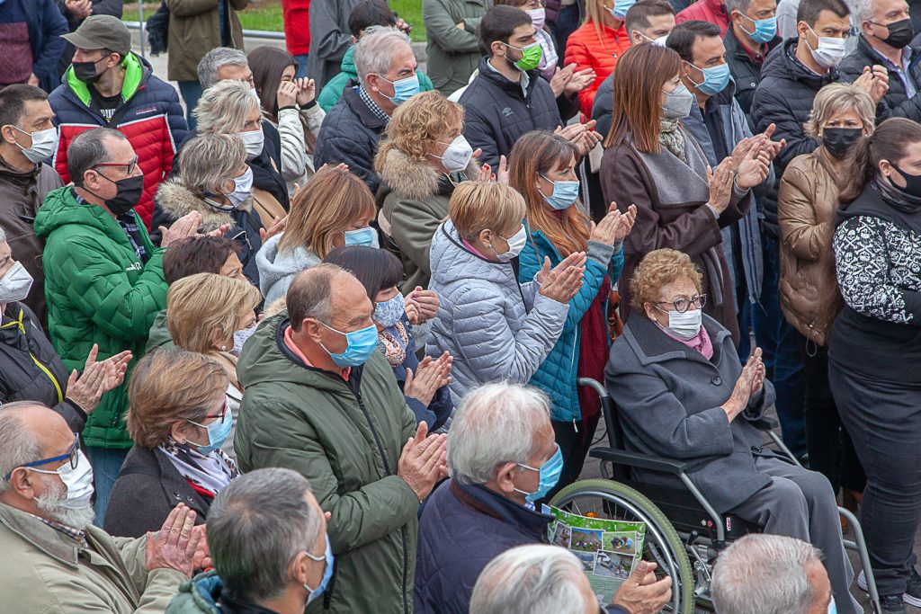 Homenaje a Carmelo Uriarte Olano, fundador del museo de la Minería del País Vasco. Gallarta. Vizcaya 2021