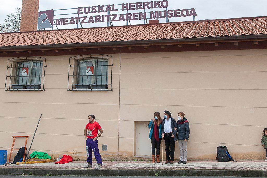 Homenaje a Carmelo Uriarte Olano, fundador del museo de la Minería del País Vasco. Gallarta. Vizcaya 2021