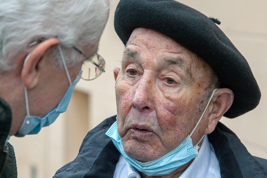 Homenaje a Carmelo Uriarte Olano, fundador del museo de la Minería del País Vasco. Gallarta. Vizcaya 2021
