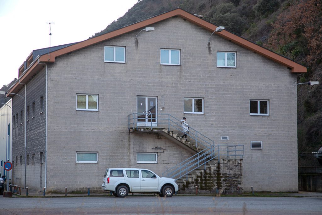 Instalaciones cerradas del Pozo Santa Cruz del Sil. Paramo del Sil. León 2020