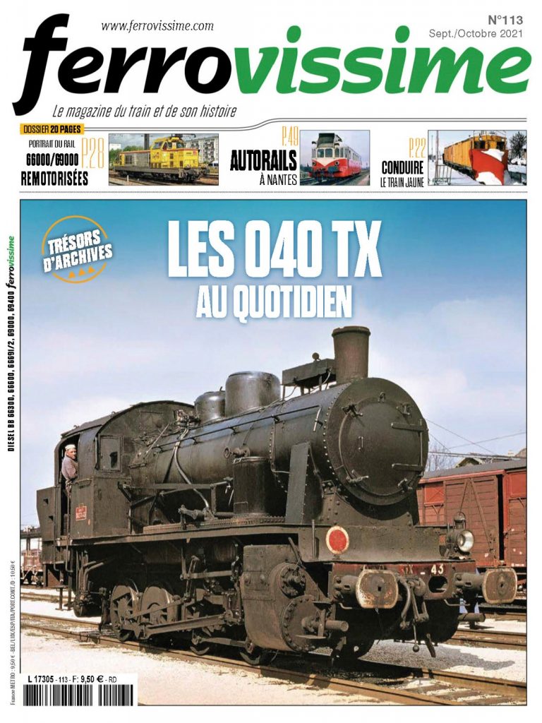 Portada de la revista Ferrovissime. Nº 113. Septiembre / Octubre 2021