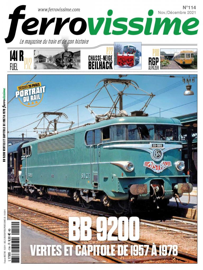 Portada de la revista Ferrovissime. Nº 114. Noviembre/Diciembre 2021