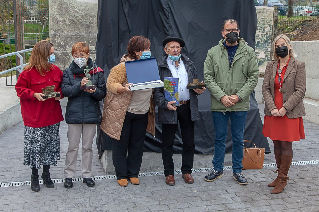 Homenaje a Carmelo Uriarte Olano, fundador del museo de la Mineria del Pais Vasco. Gallarta. Vizcaya 2021