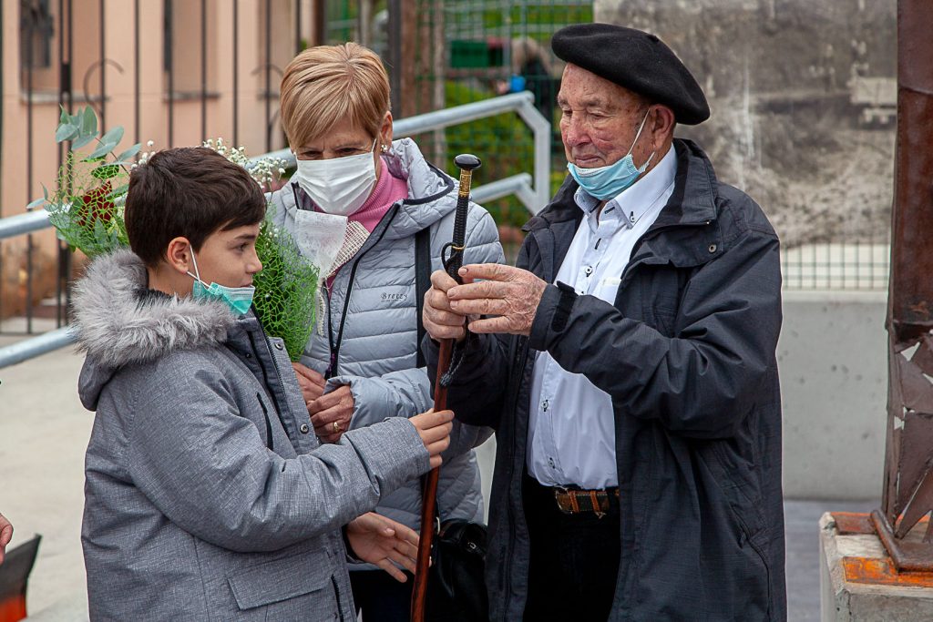 Homenaje a Carmelo Uriarte Olano, fundador del museo de la Mineria del Pais Vasco. Gallarta. Vizcaya 2021