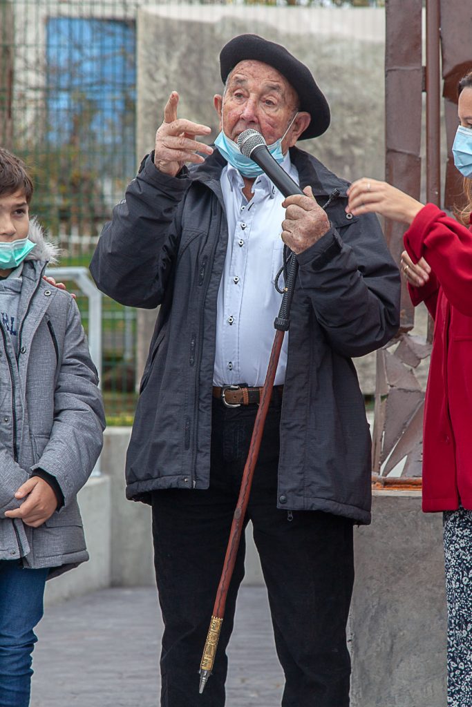 Homenaje a Carmelo Uriarte Olano, fundador del museo de la Mineria del Pais Vasco. Gallarta. Vizcaya 2021
