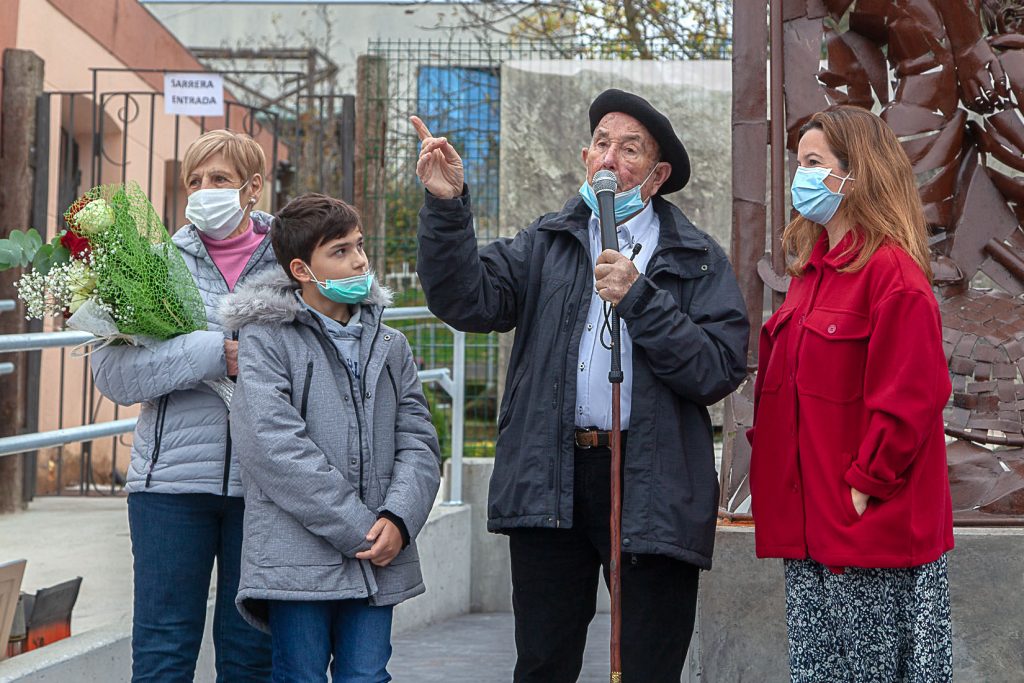 Homenaje a Carmelo Uriarte Olano, fundador del museo de la Mineria del Pais Vasco. Gallarta. Vizcaya 2021