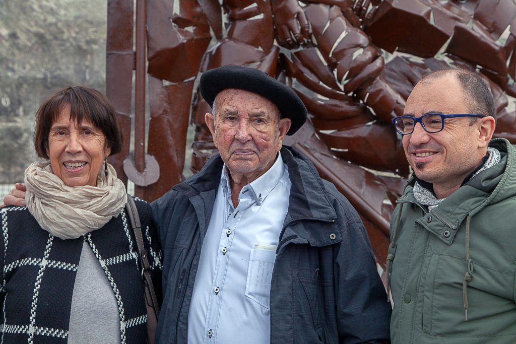 Homenaje a Carmelo Uriarte Olano, fundador del museo de la Mineria del Pais Vasco. Gallarta. Vizcaya 2021