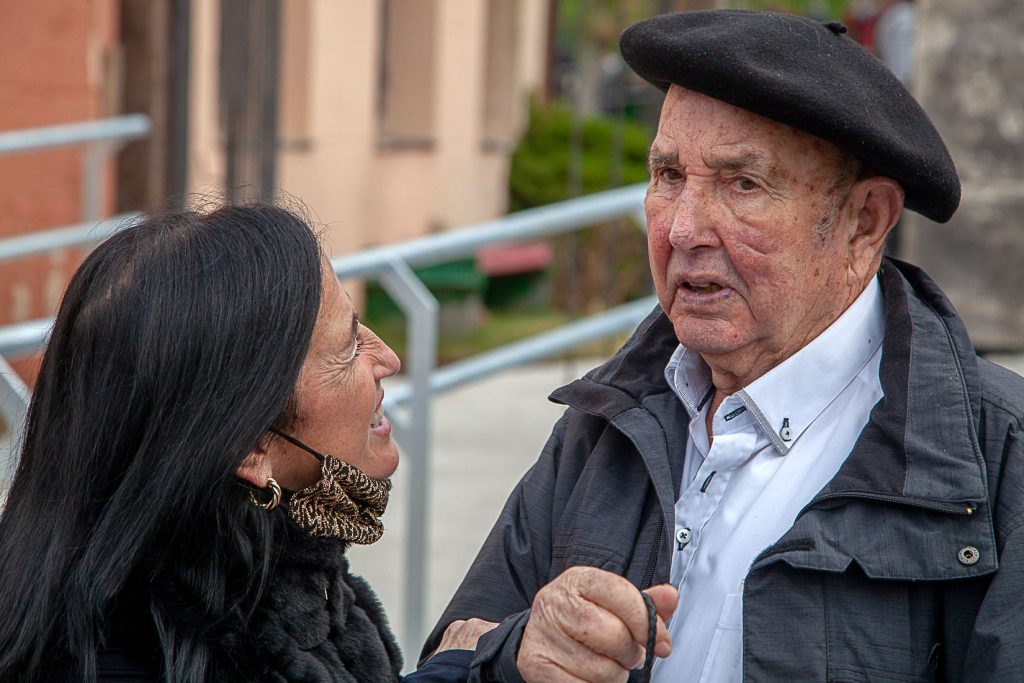 Homenaje a Carmelo Uriarte Olano, fundador del museo de la Mineria del Pais Vasco. Gallarta. Vizcaya 2021