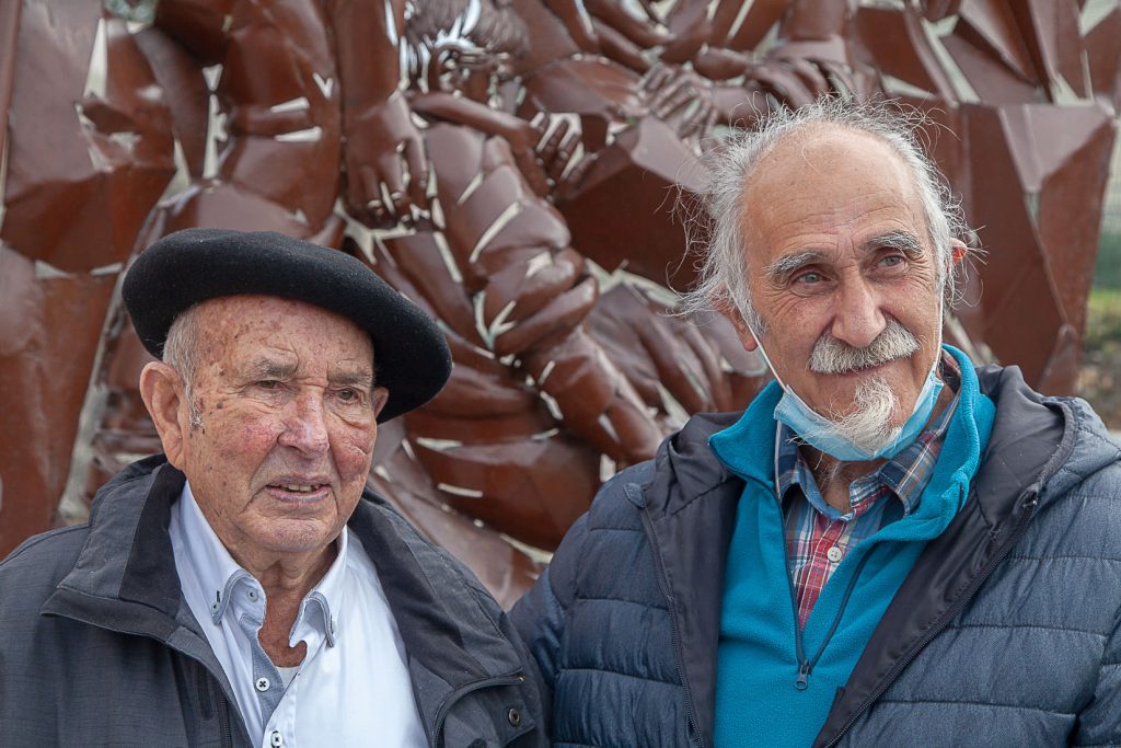 Homenaje a Carmelo Uriarte Olano, fundador del museo de la Mineria del Pais Vasco. Gallarta. Vizcaya 2021