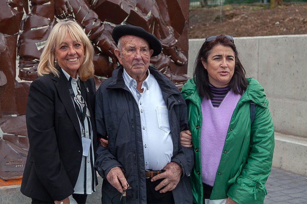Homenaje a Carmelo Uriarte Olano, fundador del museo de la Mineria del Pais Vasco. Gallarta. Vizcaya 2021