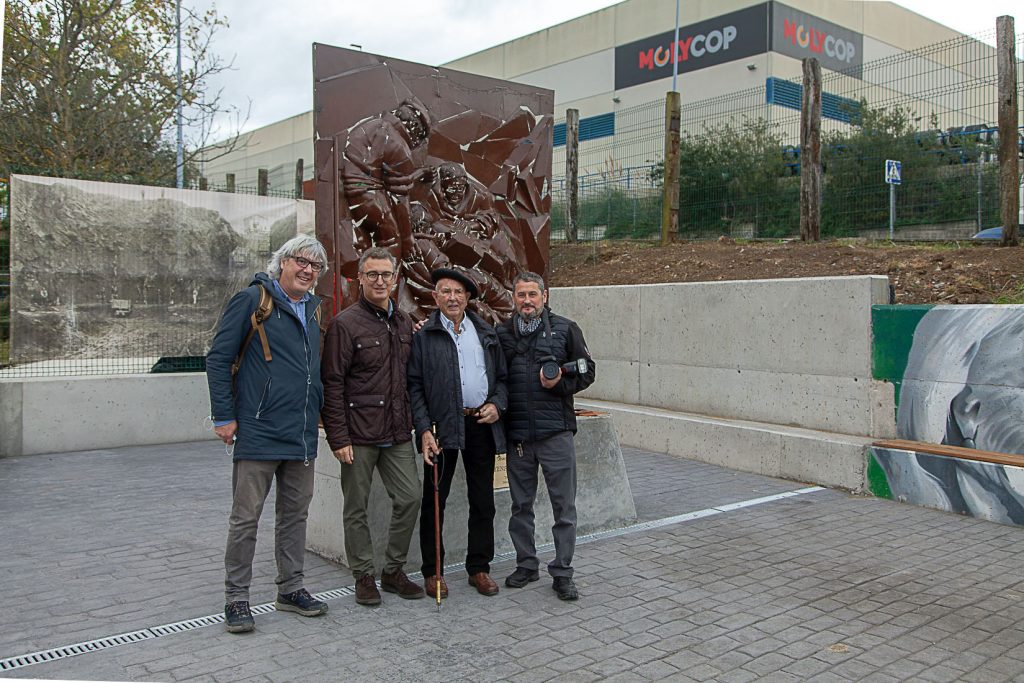 Homenaje a Carmelo Uriarte Olano, fundador del museo de la Mineria del Pais Vasco. Gallarta. Vizcaya 2021