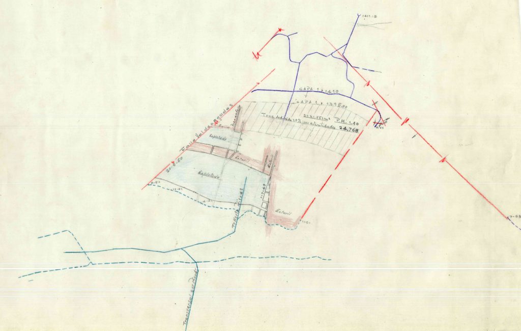 PLN 27  – TOMO 7 MSP. Plano de la Capa 1 Falla Valdesagadas. Fecha indeterminada