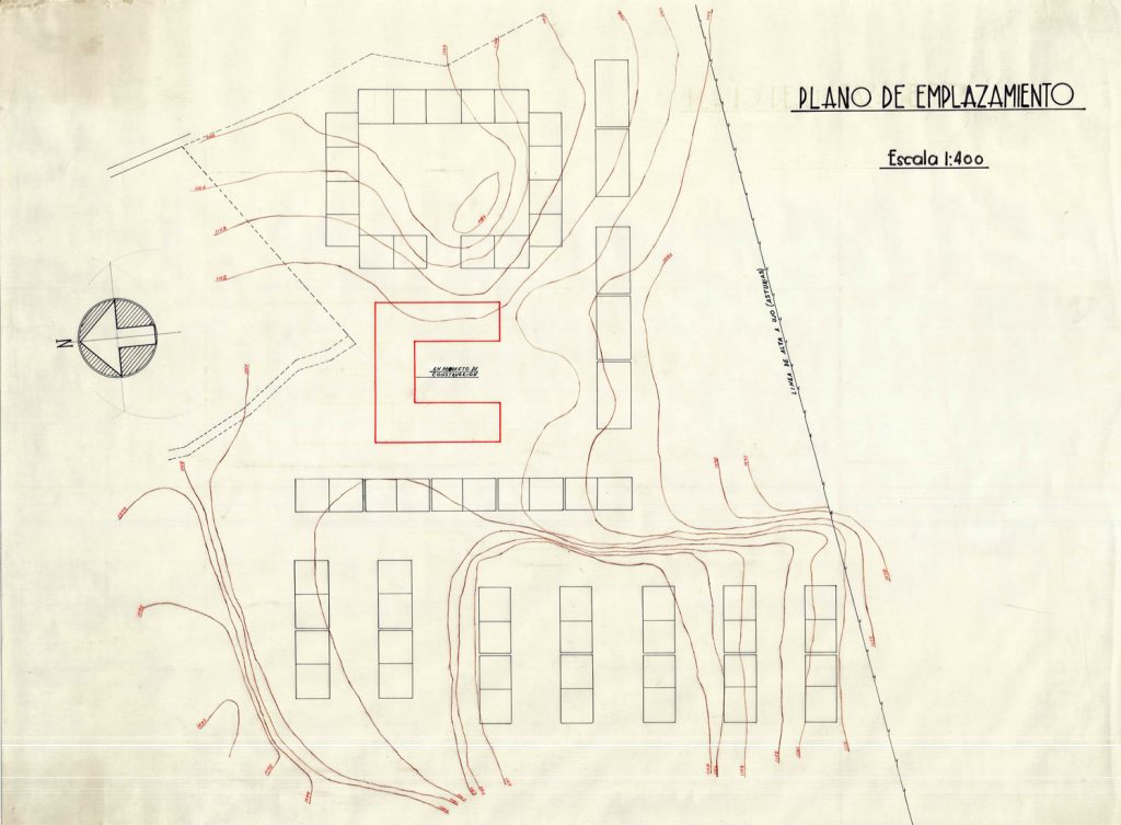 PLN 35 – TOMO 7 MSP. Plano de emplazamiento. Localidad indeterminada. Plano escala 1:400. Fecha indeterminada