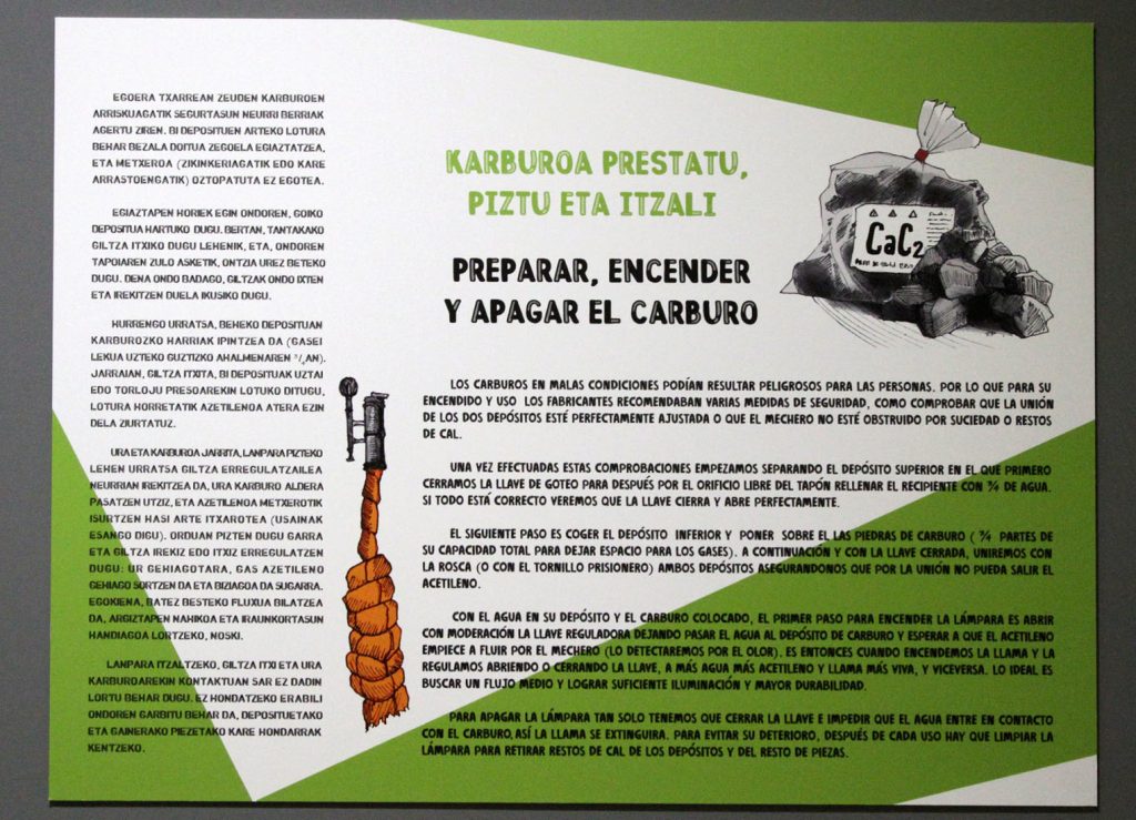 Exposición Temporal en el Museo de la Minería del País Vasco. El Carburo. Luz en la Mina, de la colección de Fernando Cuevas. 2021