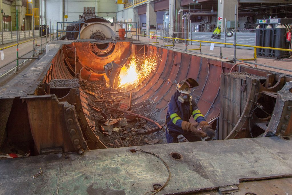 Desmantelamiento de la Central Térmica de Velilla del Río Carrión. Palencia 2021