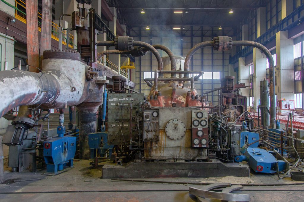 Desmantelamiento de la Central Térmica de Velilla del Río Carrión. Palencia 2021