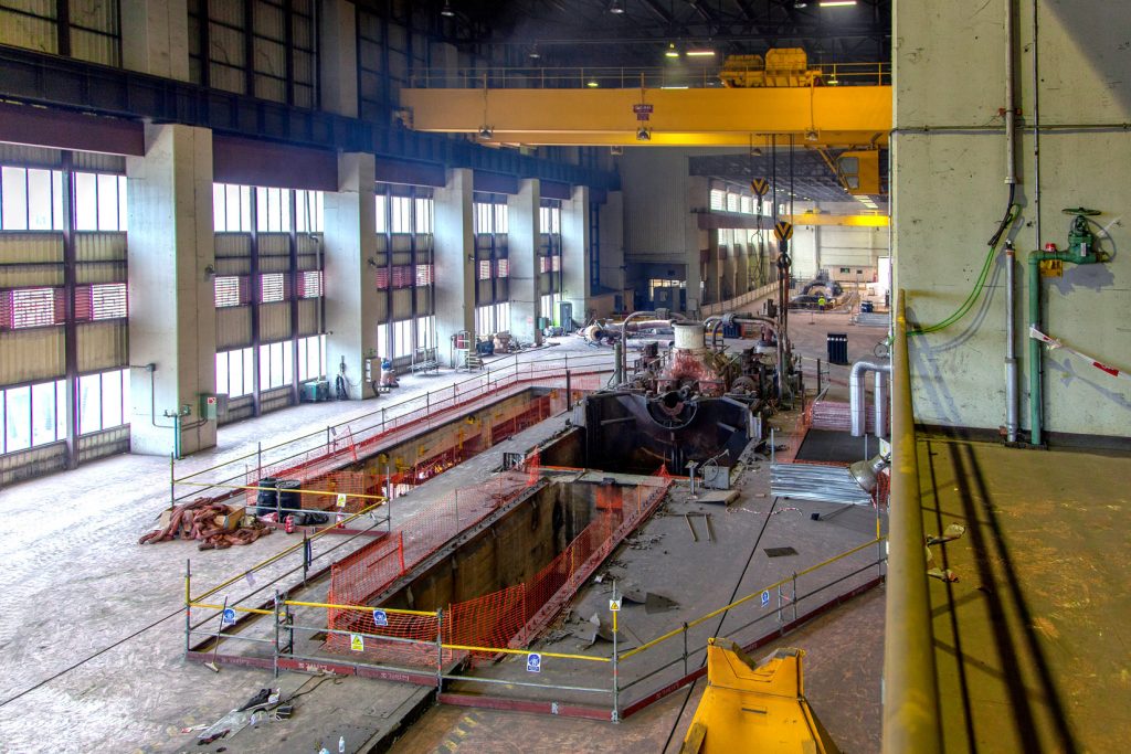 Desmantelamiento de la Central Térmica de Velilla del Río Carrión. Palencia 2021