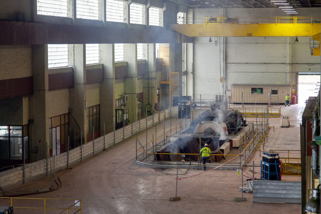 Desmantelamiento de la Central Térmica de Velilla del Río Carrión. Palencia 2021