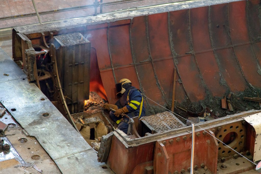 Desmantelamiento de la Central Térmica de Velilla del Río Carrión. Palencia 2021
