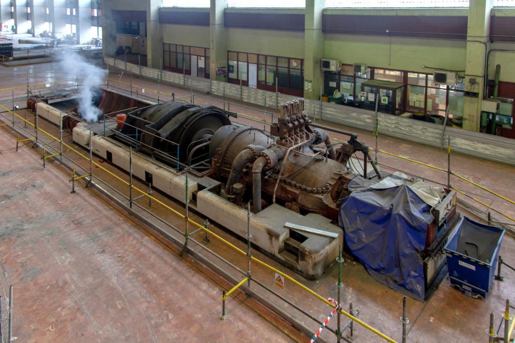Desmantelamiento de la Central Térmica de Velilla del Río Carrión. Palencia 2021