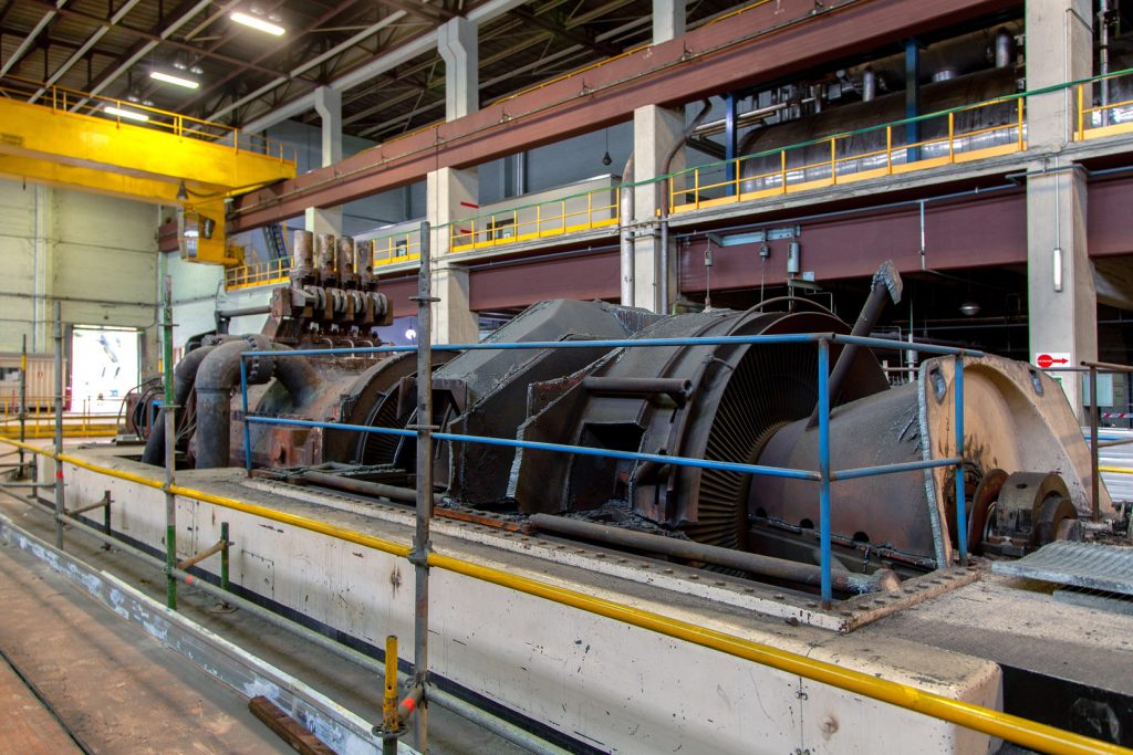 Desmantelamiento de la Central Térmica de Velilla del Río Carrión. Palencia 2021