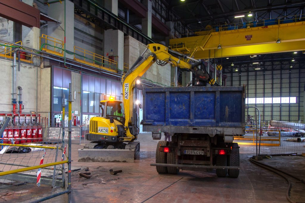 Desmantelamiento de la Central Térmica de Velilla del Río Carrión. Palencia 2021