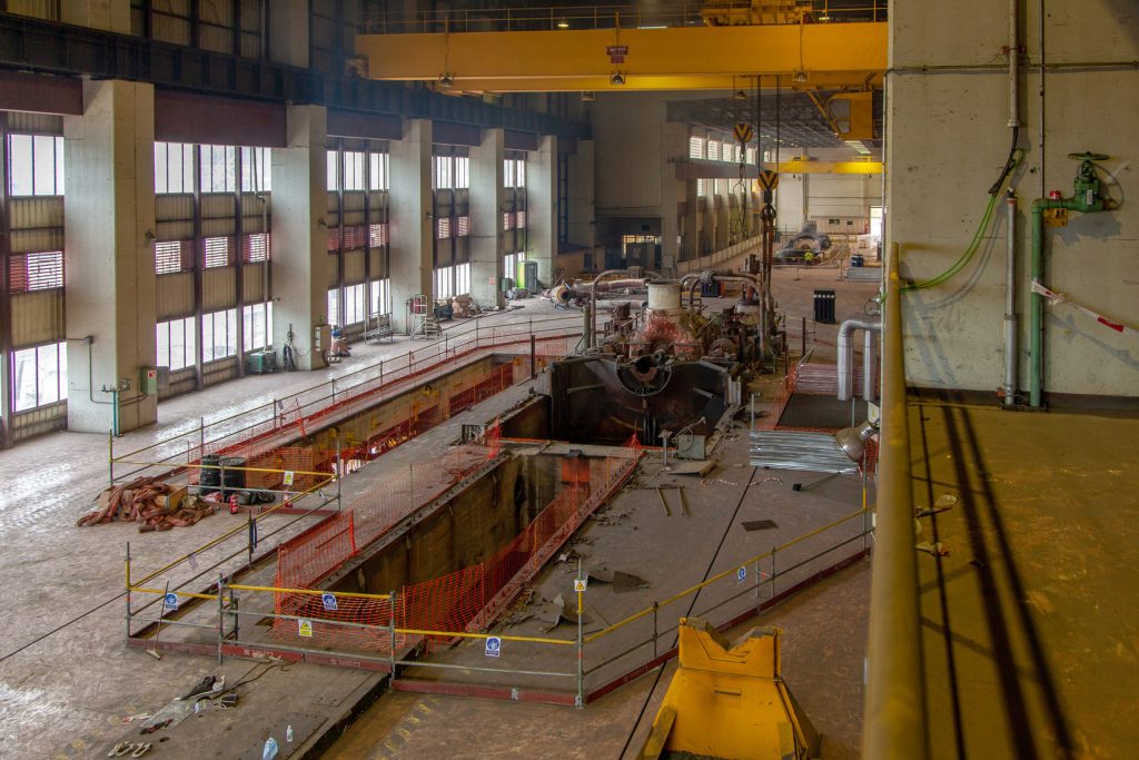 Desmantelamiento de la Central Térmica de Velilla del Río Carrión. Palencia 2021