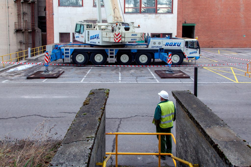 Desmantelamiento de la Central Térmica de Velilla del Río Carrión. Palencia 2021