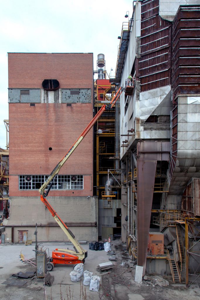 Desmantelamiento de la Central Térmica de Velilla del Río Carrión. Palencia 2021