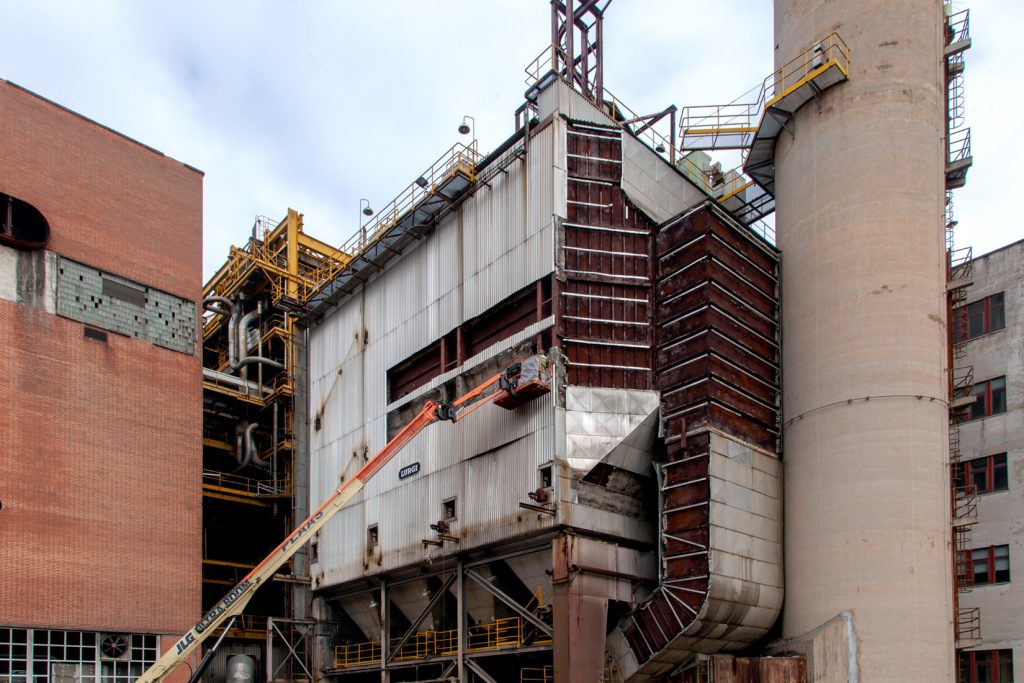 Desmantelamiento de la Central Térmica de Velilla del Río Carrión. Palencia 2021