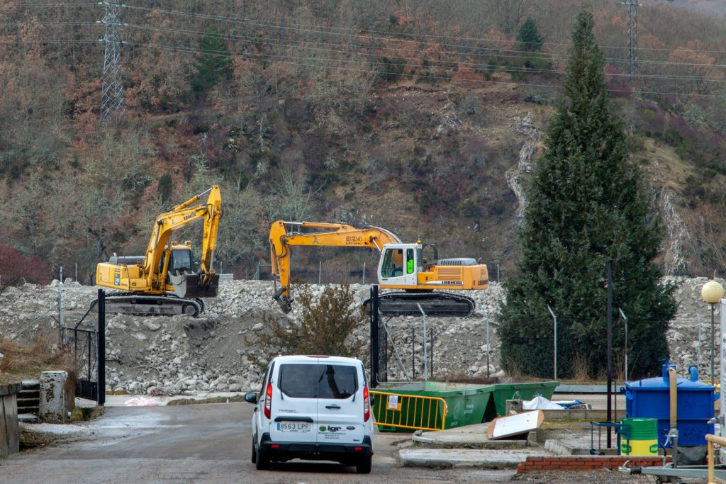 Desmantelamiento de la Central Térmica de Velilla del Río Carrión. Palencia 2021
