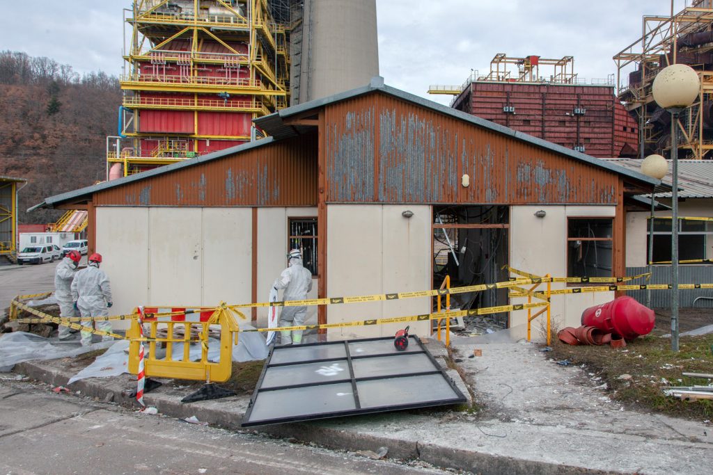 Desmantelamiento de la Central Térmica de Velilla del Río Carrión. Palencia 2021